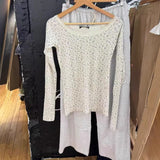 Kukombo Lace Trim Floral Print Sweet Slim Women T-shirts For Autumn Spring Tight Long Sleeve Tshirt Top Round Neck Y2K Street Tees