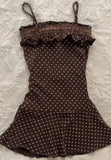 Kukombo Aesthetic Slim Dress Harajuku Y2K Women Polka dot skirt Chic Maiden Frock Hot Girl Classic Fashion Classic Korean emo Sundress ootd