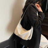 Kukombo LEFTSIDE PU Leather Small Bucket Crossbody Bags Lady Shoulder Bag for Women 2025 New Trend Hand Bags Retro Handbags and Purses Outfit Ideas