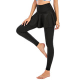Kukombo - Women's skirt yoga pants high waist elastic strech yoga pants