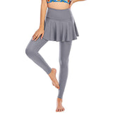 Kukombo - Women's skirt yoga pants high waist elastic strech yoga pants