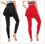 Kukombo - Women's skirt yoga pants high waist elastic strech yoga pants