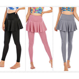 Kukombo - Women's skirt yoga pants high waist elastic strech yoga pants