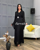 Kukombo Customized Formal Chiffon Pleat Draped Sash Rhinestone A-line V-neck Midi Dresses Bespoke Occasion Dresses Pastrol Fashion (PRE-ORDER)