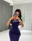 Kukombo Customized Fashion High Quality Jersey Pleat Ruched Mermaid Off-the-shoulder Long Dresses Bespoke Occasion Dresses Elegant (PRE-ORDER)