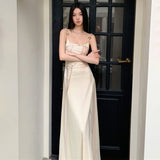 Kukombo Women Dress Summer New Streetwear Fashion Print Apricot Sleeveless Dress Sexy Sling Backless Casual Slim Elegant Female Dresses outfit inspo