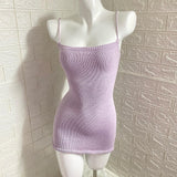 Kukombo Millennia-Style Hotsweet Premium Versatile Knitted Dress Sexy Hot Girls Personality Trendiness Summer Slim-fit High Street Dress ootd