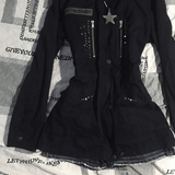 Kukombo Outfit Punk Zip Up Hoodies Women Clothing Gothic Vintage Coat Slim Sweatshirts Streetwear Emo Girl Hoodie Plus Size Graphic Y2k Jacket