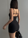 Kukombo Solid Backless Tank Bodysuit Sexy Hot Camisole Top Jumpsuit Women's Bodycon Summer Black Sleeveless Slim Rompers Y2k Clothing Spring Style 2025