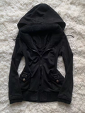 Kukombo Valentine's Day Aesthetic Streetwear Hoodies Women Clothes Punk Zip Up Hoodie Oversized Top Winter Vintage 90s Gothic Sweatshirt Graphic Hoody Y2k Jacket