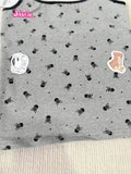 Kukombo Grey Skull Print Tank Camis + Straight Pant Set Two Piece Set For Women Retro Y2K Summer Vest 2025 New Home Casual Female Suit