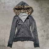 Kukombo party outfit  Plush lining solid color pattern Hoodie casual chic Y2K top rock fashion street retro grunge punk hip hop Harajuku couple Hoodie