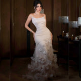 Kukombo Customized Sexy Jersey Pleat Flower A-line Strapless Long Dresses Homecoming Dresses Classic Exquisite Modern Style Pastrol Unis (PRE-ORDER)