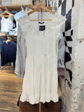 Kukombo Sweet White Lace Trim A-line Dress Women Elastic Waist V-neck Sleeveless Mini Dresses Vintage Preppy Style Y2K Short Vestido New