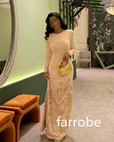 Kukombo Customized Classic Jersey Pleat Flower A-line O-Neck Midi Dresses Evening Dresses Exquisite Modern Style Pastrol Unisex Chinese (PRE-ORDER)