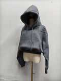 Kukombo Winter Women Solid Fleece Hoodies Clothing Long Sleeve Tops Loose Pocket Sweatshirt Female Casual Pullover ootd