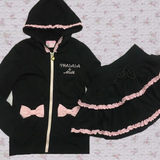 Kukombo Outfit Y2k Streetwear Zip Up Hoodie Women Winter Clothes Letter Punk Ovesized Tops Harajuku Kpop Sweatshirt Femme Goth Hoodies Girl Top