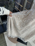 Kukombo Champagn Tulle Evening dresses Off the Shoulder A-line Vestidos De Fiesta Elegant Long Sleeves Ankle-length  فساتين سهرة
