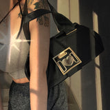 Kukombo MBTI Y2k Vintage Women Shoulder Bag Original Designer Fashion Luxury Handbag Large Capacity Harajuku Casual Female Crossbody Bag