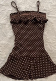 Kukombo Aesthetic Slim Dress Harajuku Y2K Women Polka dot skirt Chic Maiden Frock Hot Girl Classic Fashion Classic Korean emo Sundress ootd