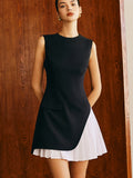 Kukombo Pleated Panel Tank Dress