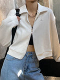 Kukombo Cropped Zip Up Jacket