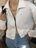 Kukombo Cropped Zip Up Jacket