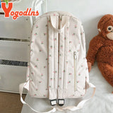 Fashion Floral Backpack For Women Waterproof Nylon Rucksack Teenager Large Capacity Student School Bag Travel Bag