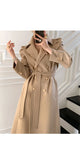 Kukombo New Elegant Khaki Wool & Blend Jacket Women Winter Golden Button Vintage Wool Coat Woman Autumn Korea Fashion Outerfit