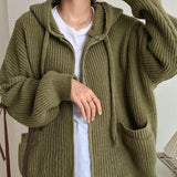 Kukombo Hygge Knit Zip Up Hoodie