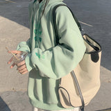 Kukombo Mint Aesthetic Heart Hoodie