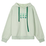 Kukombo Mint Aesthetic Heart Hoodie