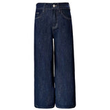 Kukombo Original Spring and Summer New American Retro Loose Wide Leg Pants Drape Mop Straight Jeans Women