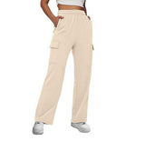 Kukombo lookbook outfits Autumn and Winter Overalls Women's Casual Sports Trousers New High Waist Slimming Straight Wide Leg Loose Pants Women