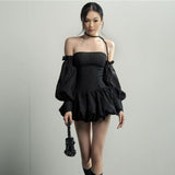 homecoming dresses Pure Desire French Tube Top Dress Women's Spring and Summer Temperament Design Sexy Backless Princess Puffy Dress Shorts Suit