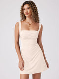 Kukombo hoco dresses INS New 2024 Sexy Hot Girl Design Backless Waist Slimming a Swing Skirt