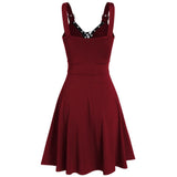 Kukombo misunderstood outfit New Style Sleeveless Strap Loose Large Swing Sling Gothic Punk Women's Dress Female