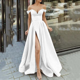prom dresses 2024 Spring New Women's Multi-Color Tube Top V-neck Backless Large Swing Dress