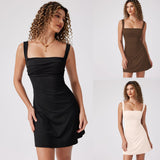 Kukombo hoco dresses INS New 2024 Sexy Hot Girl Design Backless Waist Slimming a Swing Skirt