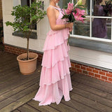 dress to impress codes Summer 2024 New Elegant Beach Dress Sling Halter Laminated Dress