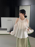 Kukombo Lightweight French milk gentle chic shirt very fairy tops off-shoulder thin tops 6030