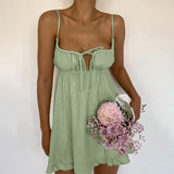 Kukombo indie dress to impress Autumn New Sexy Sling Hollow out Nightdress White Cotton Backless Cool Women's Homewear