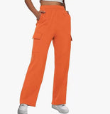 Kukombo lookbook outfits Autumn and Winter Overalls Women's Casual Sports Trousers New High Waist Slimming Straight Wide Leg Loose Pants Women