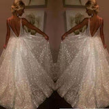 freshman hoco dresses EBay Pure White Wedding Dress V-neck Backless Three-Layer Wedding Dress Evening Gown