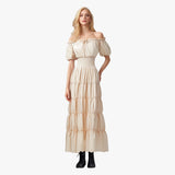 Kukombo ancient civilization dress to impress Medieval Renaissance Stage Cos Costume Halloween Retro Women's Long Dress Cosplay Costume
