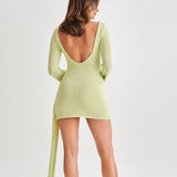 Kukombo new short skirt women's summer high-end sexy hot girl knitted dress short skirt women