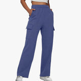 Kukombo lookbook outfits Autumn and Winter Overalls Women's Casual Sports Trousers New High Waist Slimming Straight Wide Leg Loose Pants Women