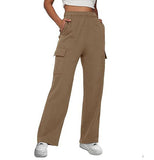 Kukombo lookbook outfits Autumn and Winter Overalls Women's Casual Sports Trousers New High Waist Slimming Straight Wide Leg Loose Pants Women