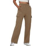 Kukombo lookbook outfits Autumn and Winter Overalls Women's Casual Sports Trousers New High Waist Slimming Straight Wide Leg Loose Pants Women