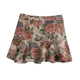 birthday outfit New Style Woolen Flower Jacquard with Belt Fashion Short Skirt Skirt